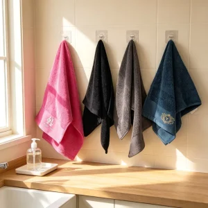 Soft Cotton Face Towel Hypoallergenic Quick Absorb Hand Towel Household Shower Bathroom Custom Embroidery Cotton Towel