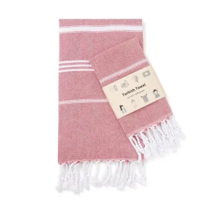 Soft Cotton Woven Turkish Kitchen Towel Tassel Antimicrobial Jacquard Geometric Quick-Dry Absorbent Multifunctional