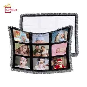 Soft Cozy Baby Flannel Throw Blanket Custom Personalized Blank Photo Blankets 9 Panel Sublimation Blankets