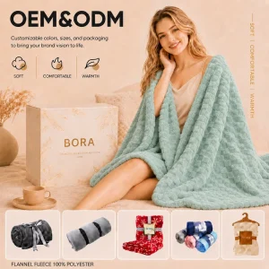 Soft Cozy Raschel Blanket Throw 100% Polyester Four Seasons Use Machine Washable Home Decor Gift for Mom & Girls
