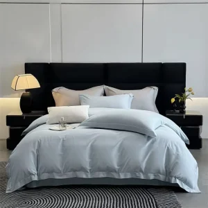 Soft Customized Bamboo White Colors Hotel Comforter Sets Luxury Bamboo Duvet Cover Sets Bed Sheet Sets with Pillow