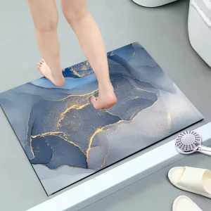 Soft Diatomite Bath Mats Super Absorbent Quick Drying Bathroom Mats Eco-Friendly Luxury Customizable Print