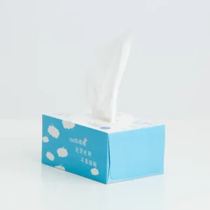 Soft Dry Wipe 100% Cotton Face Tissues Facial Cleansing Towels Dry and Wet Use for Sensitive Skin