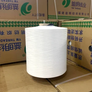 Soft Dty Yarn 100% Dope Dyed Raw Polyester Yarn Thread Textured 150 144 SIM NIM HIM For Weaving Fabric
