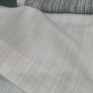 Soft Eco Friendly Woven Dyed Tulle Faux Linen 125″ Wide Viscose Polyester Fabric for Home Textile Living Room Bedroom