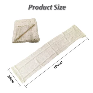 Soft Exfoliating Eco-friendly Natural Bamboo Fiber Cotton Japanese Body Back Scrubber Exfoliator Korean Durable Body Wash Towel