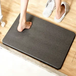 Soft Fast Drying Non Slip Super Absorbent Solid Diatomite Modern Bath Mat Eco Friendly Easy Clean Home Bathroom PVC Rubber