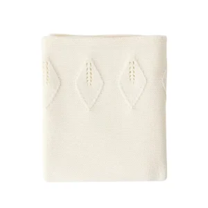 Soft Faux Cashmere Knit Infant Wrap Cozy Warm Reusable All Year Knitted Toddler Throw Coverlet for Kids Bedroom Bed