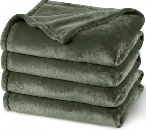 Soft Fleece Blanket Double Size 200x230cm No Shed No Pilling Luxury Plush Cozy Breathable Flannel Throw
