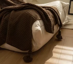 Soft Fleece Custom Throws Fuzzy Waffle Textured Blanket Cozy Warm Lightweight All Season Travel Polyester Fabric
