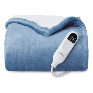 Soft Fleece Electric Blanket Heated Blanket Machine Washable ETL FCC Certification Thermostat Electric Heating Blanket Keep Warm