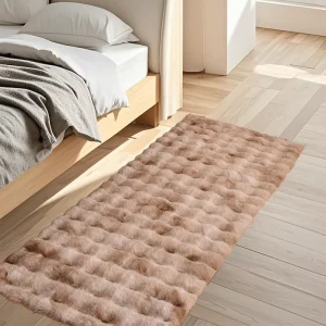 Soft Fluffy Faux Fur Runner Rug Indoor Nursery Home Decor Rug Non Slip Floor Carpet