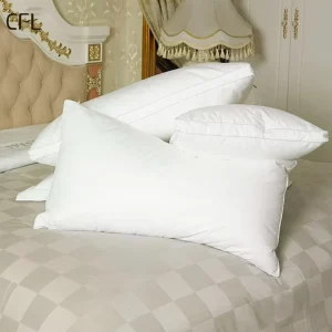 Soft Fluffy Queen Pillows Bed Pillows for Sleeping Hotel Quality Gusseted Pillow with Down Alternative for Back