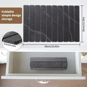 Soft Foldable Diatomite Drying Pad Water Absorb Dish Draining Mat for Kitchen Counter & Bathroom