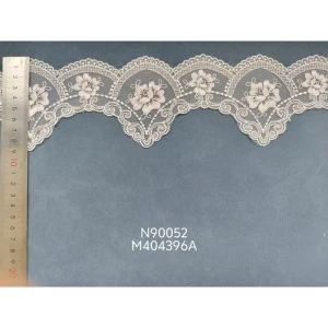 Soft Glossy Transparent Sheer Knitted Polyester Fabric Narrow Stripe Embroidery for Garment Home Curtain Decoration Boys Girls