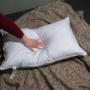 Soft Goose Duck Feather Down Bed Sleeping Pillow Customizable Size