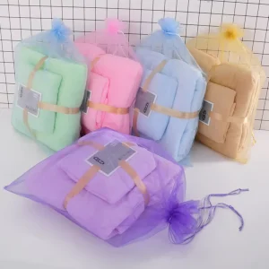 Soft Hair Towel Absorbent Towel Bath Towel Set Not Shedding Custom LOGO Gift