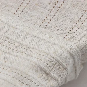 Soft Knitted Linen Textile Fabrics 3d Jacquard Polyester Linen Pants Fabric Roll for Apparel Clothing