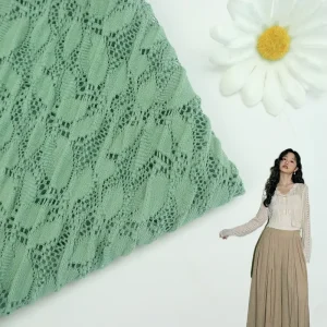 Soft Knitting Crape Materials Polyester Spandex Jacquard Fabrics for Dress Making
