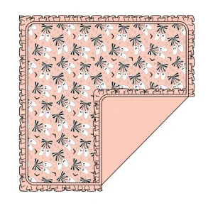 Soft Lace Edge Lightweight Cozy Throw Blanket for All-Season Home Bedroom Use