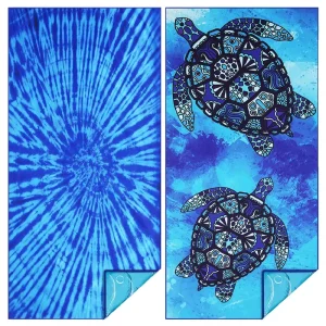 Soft Lightweight Beach Towel Fast Drying Sand Free Beach Towel Customized Design Microfiber Towel for Bath or Beach