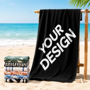 Soft Lightweight Cotton Beach Towel Custom Design Printed Peshtemal Towel OEM Factory