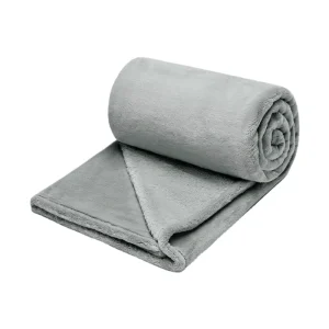 Soft Lightweight Fuzzy Cozy Luxury Blanket for Bed Solid Fleece Blanket Baby Flannel Blanket