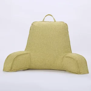 Soft Linen Knitted U Shape Anti Dust Mite Pillow for Pregnant Women’s Bed and Sofa Use Waist Protection Reading Backrest