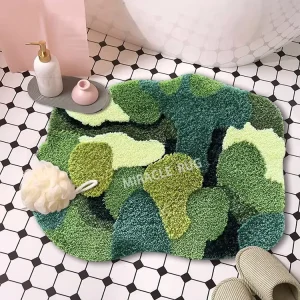 Soft Luxury Comfy Super Absorbent Shower Mats Custom Non Slip Bath Mat Toilet Floor Foot Bathroom Mat Set Rug