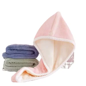 Soft Luxury Quick Drying Hair Turban Cap Hair Towel