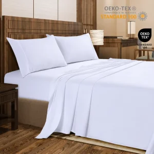 Soft Microfiber 4 Piece Bedding Sheets Deep Pockets Bed Sheets Set for Home Hotel