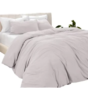 Soft Microfiber Bedding Set 4 Piece Sheet Set Breathable All Season Bed Sheets and Pillowcases