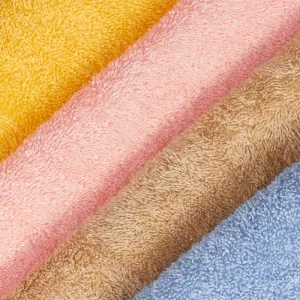 Soft Microfiber Tea Moisture Absorbent Toweling Cotton Polyester Blend Heavyweight Thick Terry Towel Fabric for Bath