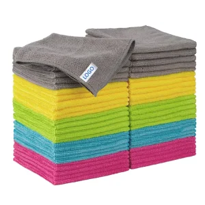 Soft Microfiber Towel Absorbent 12in.x12in. Rags Car Wash House Kitchen Window Streak Freer