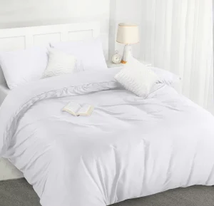 Soft Microfibre Polyester 3pcs King Size Duvet Cover with Pillow Cases Bedding Quilt Set