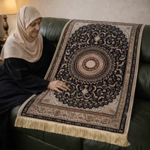 Soft Non-Slip Polyester Turkish Style Home Modern Muslim Prayer Mat