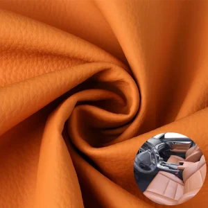 Soft PVC Faux Leather Litchi Grain Embossed for Automotive Car Seat Handbag Sofa Furniture Upholstery Clothing