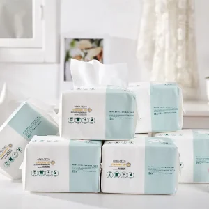 Soft Pack Facial Tissue 100 Sheets 1 Ply Disposable Manufacturing Paper Artificial Cotton Tissue