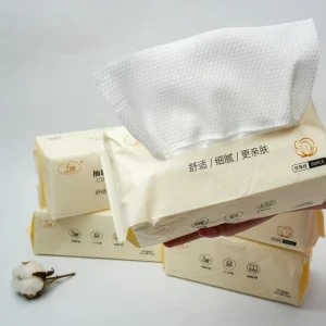Soft Pack Facial Tissue 90 Sheets Cotton Viscose Blend Hypoallergenic Sensitive Skin Tissue