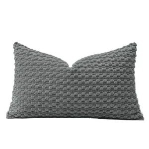 Soft Plush 3D Bubble Throw Pillow Cover Textured Decorative Cushion Case for Home Sofa Bedroom