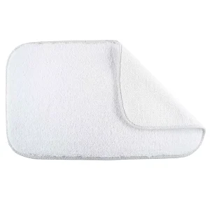 Soft Plush Microfiber Shower Rug Water Absorbent Thick Shaggy Floor Mats Non-Slip Bathroom Mat Bath Rug