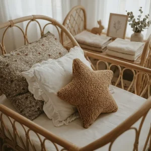 Soft Plush Star Cushion for Kids Room Bedroom Star Shaped Throw Pillow Colorful Home Decorative Infant Baby Comforter Cushion