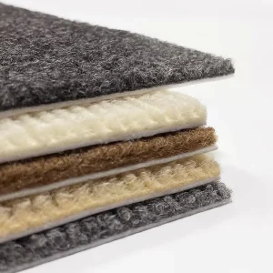Soft Polyester Self Adhesive Carpet Tile Anti-Slip No Residue Flooring Mat for Home Living Room