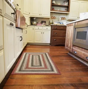 Soft Polypropylene Braided Woven Colourful Kitchen Rugs Home Kitchen Room Floor Mats