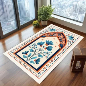 Soft Portable Prayer Mat for Mosque and Home Lightweight Islamic Rug