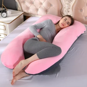 Soft Pregnant Pillow for Maternity Support for Breastfeeding and Sleep Pregnant Body Support U Shaped Pillow
