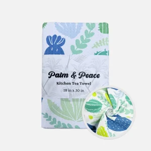 Soft Quick Dry Custom Sublimated Digital Printing Microfiber Waffle Tea Kitchen Towels Dish Cloth