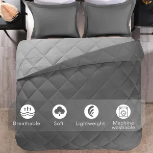 Soft Quilting Quilt Set Moisture Wicking Wrinkle Free Multiple Size Bedding Collection