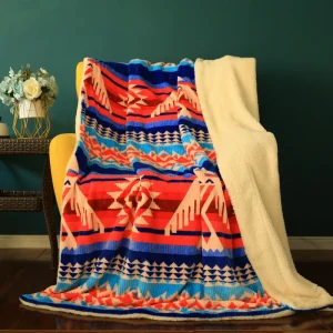 Soft Raschel Blankets With Pattern Sherpa Fleece Cozy Custom Blanket Printing