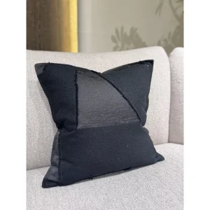 Soft Square Throw Pillows Geometric Abstraction Pattern Customizable Jacquard Woven Durable Luxurious Modern Home Decor for